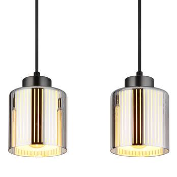 Závesné svietidlo FELICIA III čierna/chrómová 5