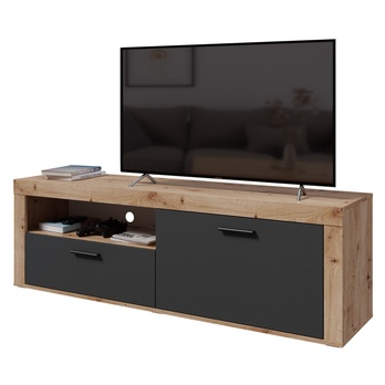 TV stolík FELINA L dub artisan/antracitová 2