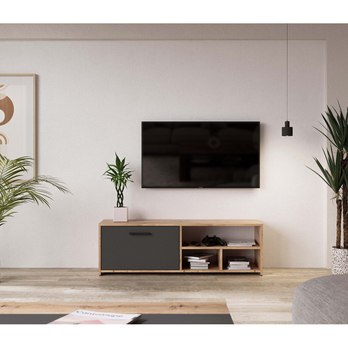 TV stolík FELINA M dub artisan/antracitová 1