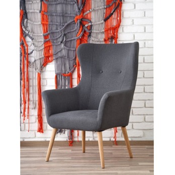 Kreslo FELIPE tmavosivá 1