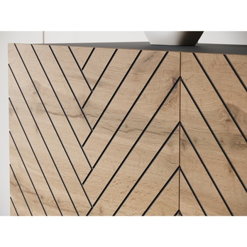 TV komoda FELISA 2 čierna/dub wotan 4