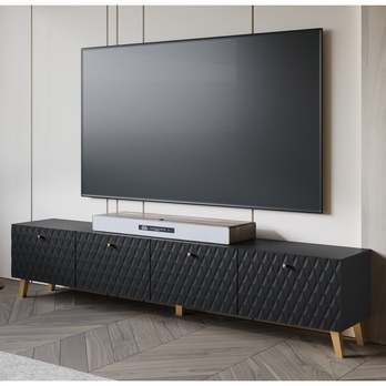 TV komoda FELISA 3 čierna/grafitová 1