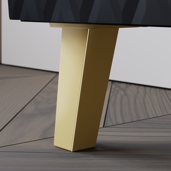 TV komoda FELISA 3 čierna/grafitová 4