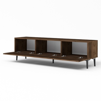 TV komoda FELIX orech/čierna 2