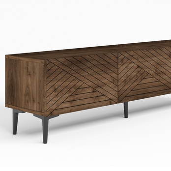 TV komoda FELIX orech/čierna 4