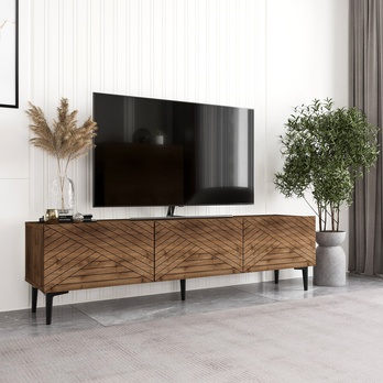 TV komoda FELIX orech/čierna 5