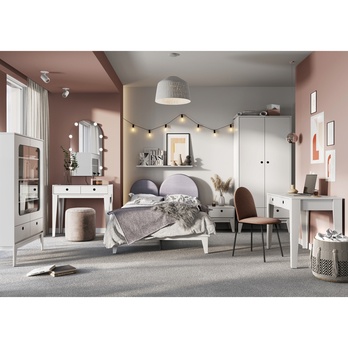 Písací stôl FEMII biela 1