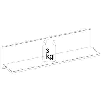 Nástenná polica FEMII biela 3