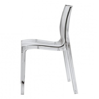 Jedálenská stolička FEMME FATALE transparentná 3
