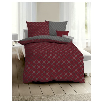 Posteľná bielizeň FENJA RUBIN vínová, 70x90 cm a 140x200 cm 1