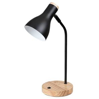 Stolná lampa FERB čierna/hnedá 1