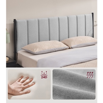 Posteľ s roštom FERKO čierna/sivá, 160x200 cm 3