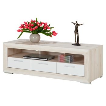 TV komoda FERNANDO T12 aurum svetlá/biela vysoký lesk 1