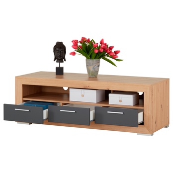 TV komoda FERNANDO T12 dub artisan/matná sivá 4