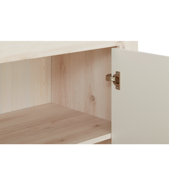 Komoda FERNANDO T13 aurum svetlá/biela vysoký lesk 5