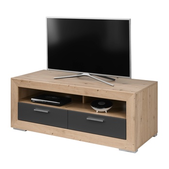TV komoda FERNANDO T18 dub artisan/matná sivá 1