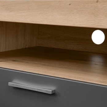 TV komoda FERNANDO T18 dub artisan/matná sivá 5