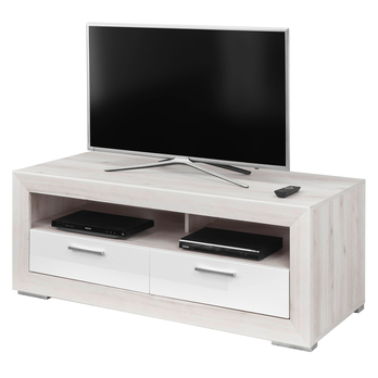 TV komoda FERNANDO T18 aurum svetlá/biela vysoký lesk 1