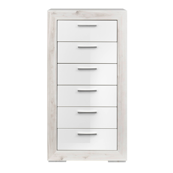 Komoda FERNANDO T19 aurum svetlá/biela vysoký lesk 3