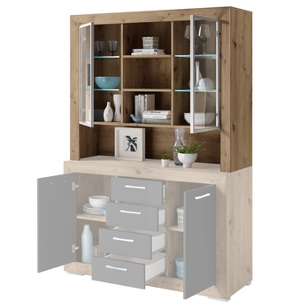 Vitrína/nadstavec FERNANDO T22 dub artisan 2