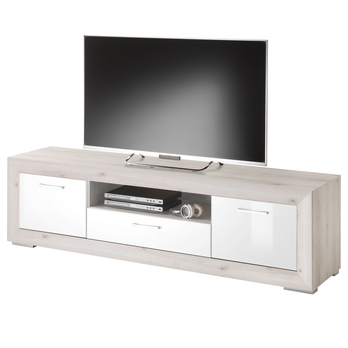 TV komoda FERNANDO T24 aurum svetlá/biela vysoký lesk 3