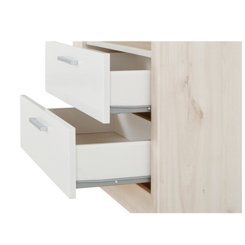 Regál FERNANDO T3 aurum svetlá/biela vysoký lesk 2