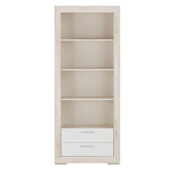 Regál FERNANDO T3 aurum svetlá/biela vysoký lesk 3