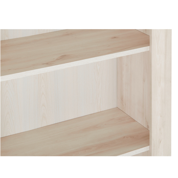 Regál FERNANDO T3 aurum svetlá/biela vysoký lesk 4