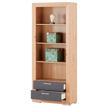 Regál FERNANDO T3 dub artisan/matná sivá 3