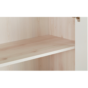 Komoda FERNANDO T4 aurum svetlá/biela vysoký lesk 5