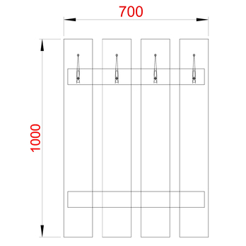 Predsieňový panel FERO biela 3