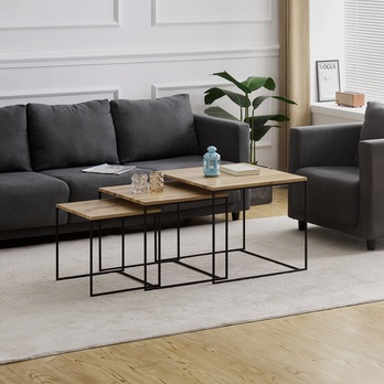 Konferenčný stolík FERRARA dub/čierna 1