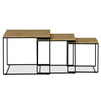 Konferenčný stolík FERRARA dub/čierna 5