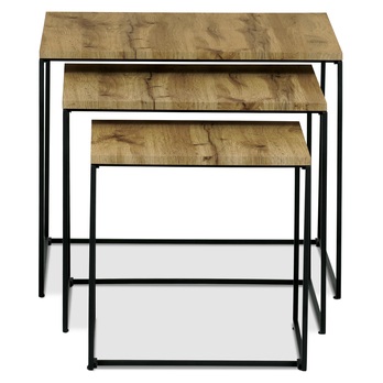 Konferenčný stolík FERRARA dub/čierna 6