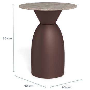 Konferenčný stolík FERROL 1 sivá/bronzová 5