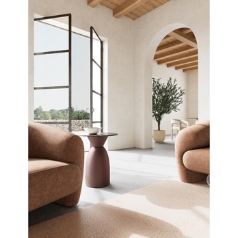 Konferenčný stolík FERROL 1 hnedá/bronzová 1