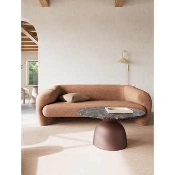 Konferenčný stolík FERROL 2 hnedá/bronzová 1