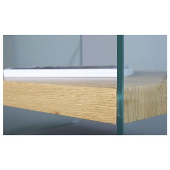 Konferenčný stolík FESTINA divoký dub/sklo 6