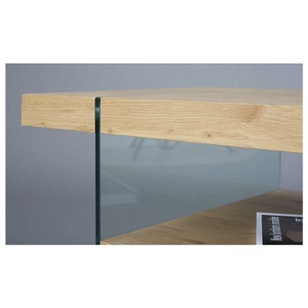 Konferenčný stolík FESTINA divoký dub/sklo 7