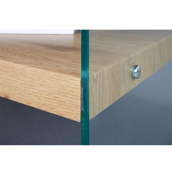 Konferenčný stolík FESTINA divoký dub/sklo 4