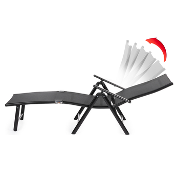 Záhradné ležadlo FIELDMANN 2 čierna 5