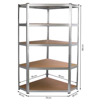 Regál FIELDMANN FDR 1840R pozinkovaná oceľ 1