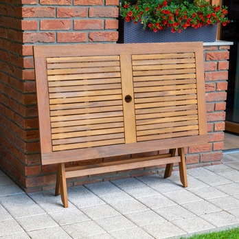 Záhradný skladací stôl FIELDMANN akácia, šírka 120 cm 1