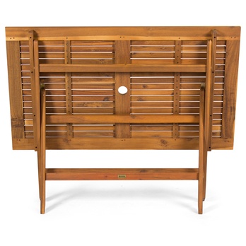 Záhradný skladací stôl FIELDMANN akácia, šírka 120 cm 4