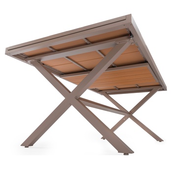 Záhradný stôl FIELDMANN polywood/sivá 3