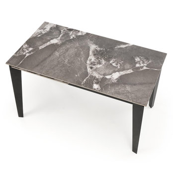 Jedálenský stôl FILAX sivý mramor/čierna 5