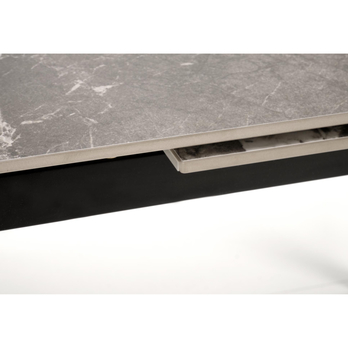 Jedálenský stôl FILAX sivý mramor/čierna 7