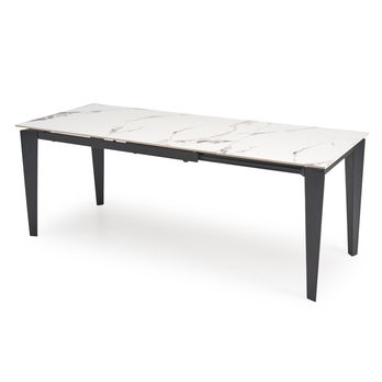 Jedálenský stôl FILAX biely mramor/čierna 2