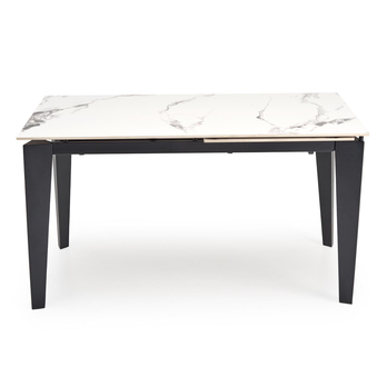 Jedálenský stôl FILAX biely mramor/čierna 3