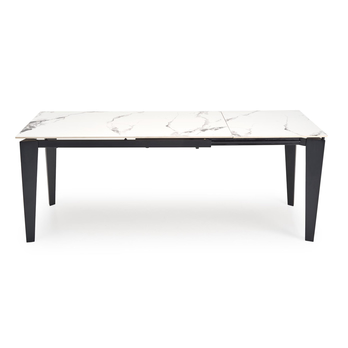 Jedálenský stôl FILAX biely mramor/čierna 4